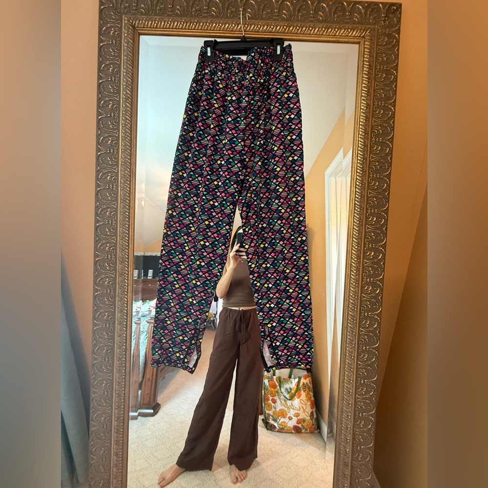 Colorful Geometric Print Pants vintage VS size S